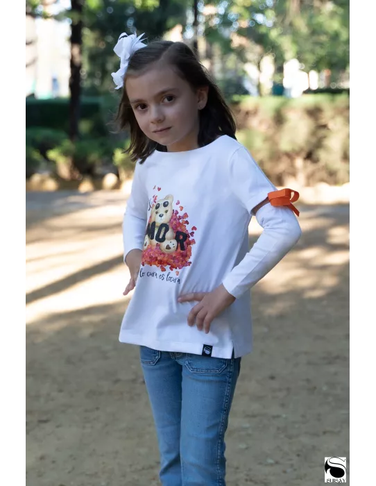 Camiseta SUISAY Osa Amor Niña